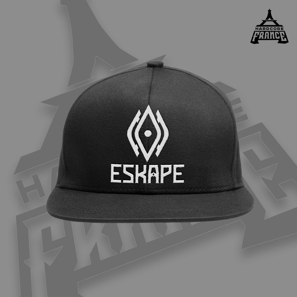 CASQUETTE SNAPBACK LOGO + NOM ESKAPE NOIR