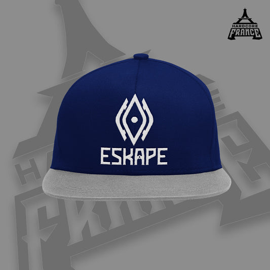 CASQUETTE SNAPBACK LOGO + NOM ESKAPE BLEU
